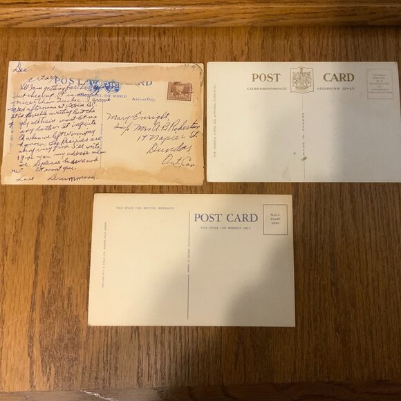 VINTAGE POSTCARDS - LOT OF 3 - NIAGARA FALLS & WINNIPEG - Picture 2 of 2